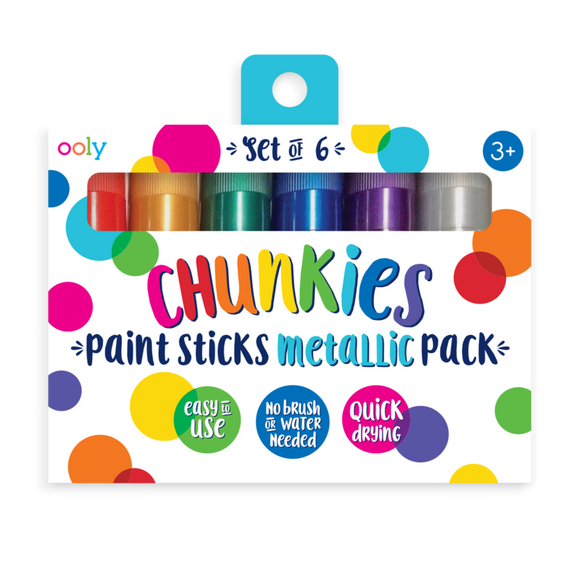 Chunkies Paint Sticks Metallic, Set of 6