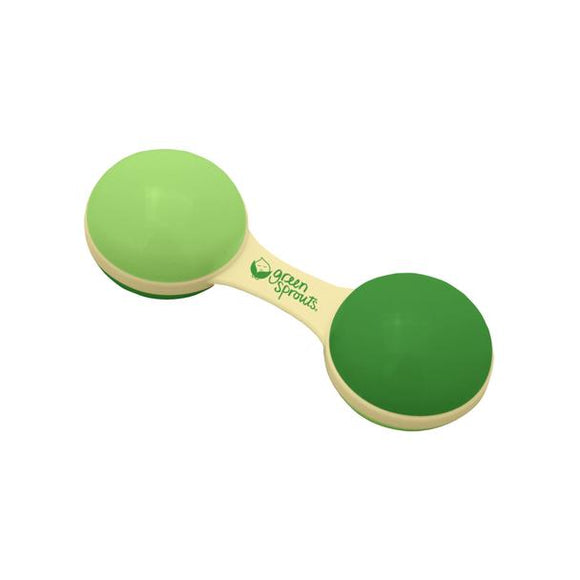 Sprout Ware® Dumbbell Baby Rattle, Green