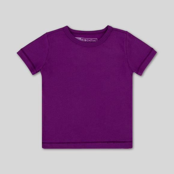Organic Kids Basic Short Sleeve Tee, Purple