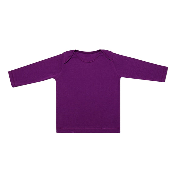 Organic Kids Basic Long Sleeve Tee, Purple