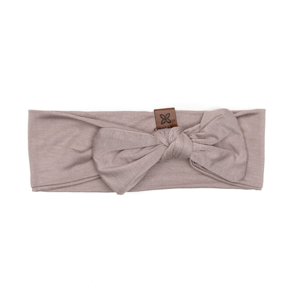 Knotted Bow Headband, Fawn