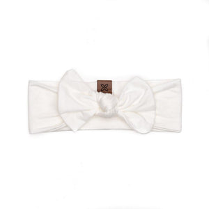 Knotted Bow Headband, Cloud