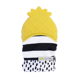 Itzy Mitt™ Silicone Teething Mitts, Pineapple