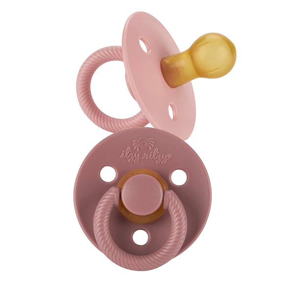 Itzy Soother™ Natural Rubber Pacifier Set,  Pink