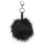 Pouf Diaper Bag Charm Keychain, Black